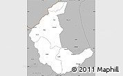 Gray Simple Map of Kaluluma