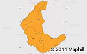 Political Simple Map of Kaluluma, cropped outside