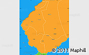 Political Simple Map of Kaluluma