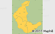 Savanna Style Simple Map of Kaluluma, single color outside