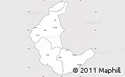 Silver Style Simple Map of Kaluluma, cropped outside