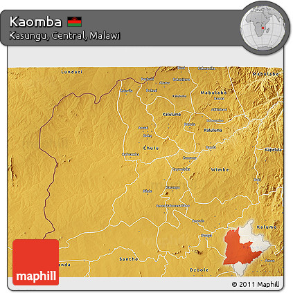 Physical 3D Map of Kaomba