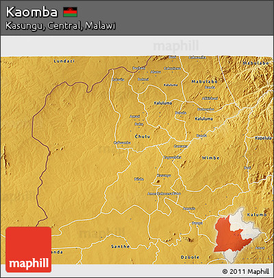 Physical 3D Map of Kaomba