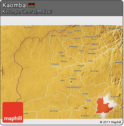 Physical 3D Map of Kaomba