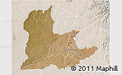 Satellite 3D Map of Kaomba, lighten