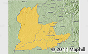 Savanna Style 3D Map of Kaomba