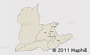 Shaded Relief 3D Map of Kaomba, cropped outside