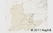 Shaded Relief 3D Map of Kaomba, lighten