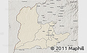 Shaded Relief 3D Map of Kaomba, semi-desaturated