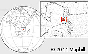 Blank Location Map of Kaomba