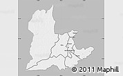 Gray Map of Kaomba, single color outside