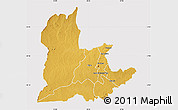 Physical Map of Kaomba, cropped outside