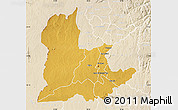 Physical Map of Kaomba, lighten