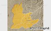 Physical Map of Kaomba, semi-desaturated