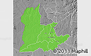 Political Map of Kaomba, desaturated