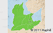 Political Map of Kaomba, lighten
