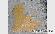 Satellite Map of Kaomba, desaturated
