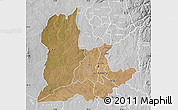 Satellite Map of Kaomba, lighten, desaturated