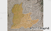 Satellite Map of Kaomba, semi-desaturated