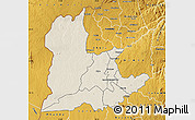 Shaded Relief Map of Kaomba, physical outside
