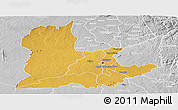 Physical Panoramic Map of Kaomba, lighten, desaturated