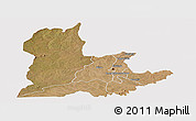 Satellite Panoramic Map of Kaomba, cropped outside