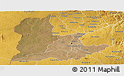 Satellite Panoramic Map of Kaomba, physical outside