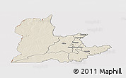 Shaded Relief Panoramic Map of Kaomba, cropped outside