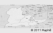 Silver Style Panoramic Map of Kaomba