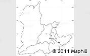 Blank Simple Map of Kaomba, cropped outside