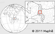 Blank Location Map of Kapelula