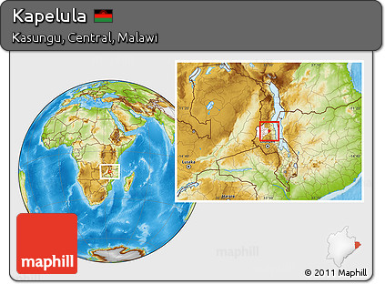 Physical Location Map of Kapelula, highlighted parent region