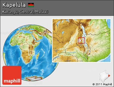 Physical Location Map of Kapelula, highlighted parent region