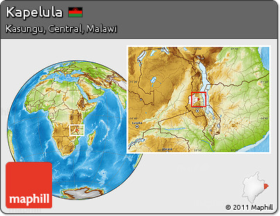 Physical Location Map of Kapelula, highlighted parent region