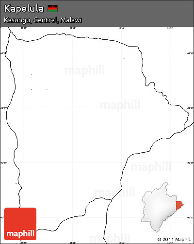 Blank Simple Map of Kapelula, no labels