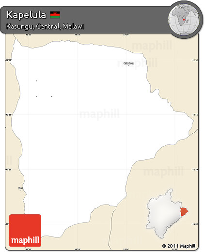 Classic Style Simple Map of Kapelula
