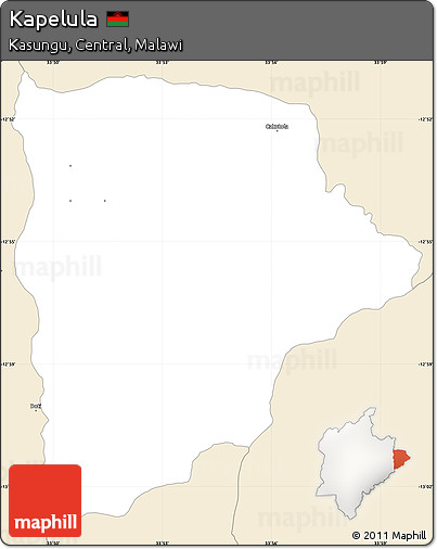 Classic Style Simple Map of Kapelula