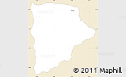 Classic Style Simple Map of Kapelula, single color outside