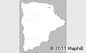 Gray Simple Map of Kapelula, cropped outside