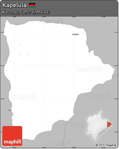 Gray Simple Map of Kapelula