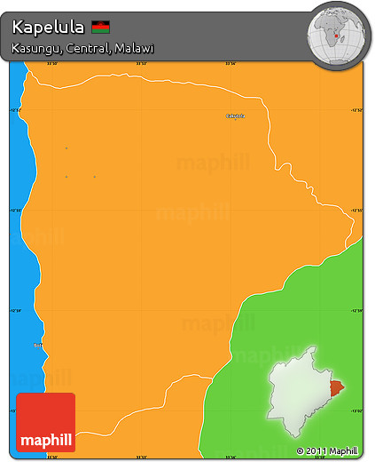 Political Simple Map of Kapelula