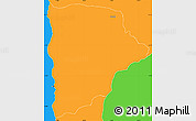 Political Simple Map of Kapelula