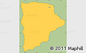 Savanna Style Simple Map of Kapelula, cropped outside
