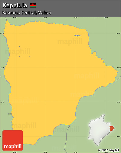 Savanna Style Simple Map of Kapelula