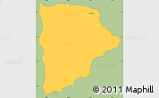 Savanna Style Simple Map of Kapelula, single color outside