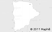 Silver Style Simple Map of Kapelula