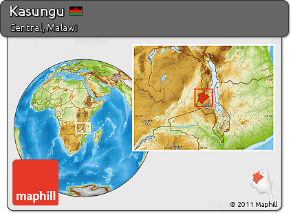 Physical Location Map of Kasungu