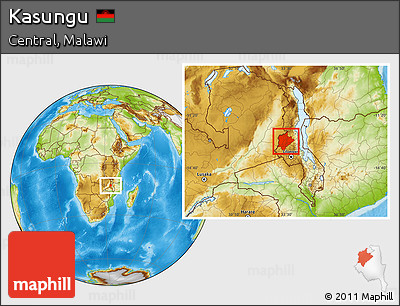 Physical Location Map of Kasungu