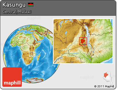 Physical Location Map of Kasungu