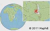 Savanna Style Location Map of Kasungu, highlighted parent region